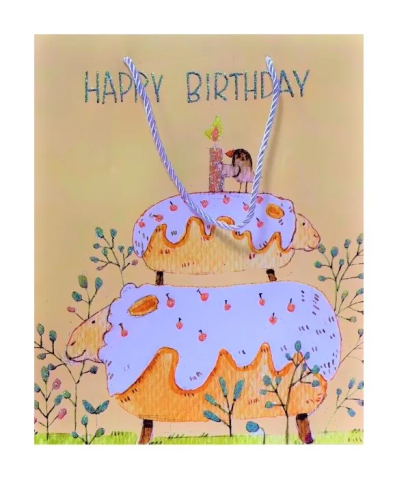 Пакет подарочный 32*26*12см С Днем рождения EL231107638